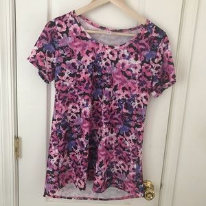 Lularoe classic tee  roses short sleeve sz Small
